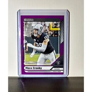 Maxx Crosby 2024 Panini Donruss NFL #255 Press Proof Card Las Vegas Raiders
